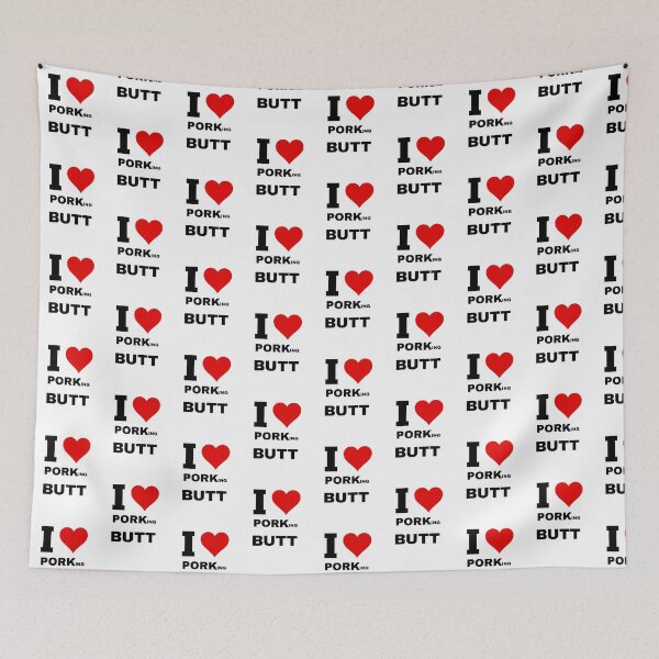 Item preview, I heart porking butt designed and sold by NicMacTees.