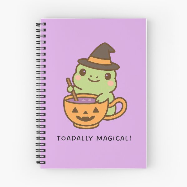 Item preview, Toadally Magical! – Kawaii Witch Frog Halloween Sticker designed and sold by Queen Kaffeine.