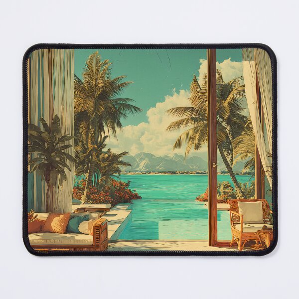 Item preview, PalmParadiso 015 – Tropical Deck with Lagoon View designed and sold by Palmparadiso.