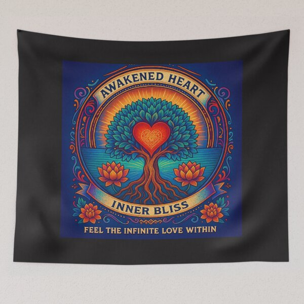 Item preview, Awakened Heart Tree of Life Art – Inner Bliss Mandala designed and sold by AATGShop.