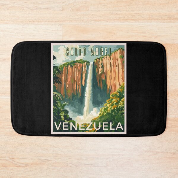 Item preview, Venezuela Salto Ángel, South America Vintage Art Travel Landscape designed and sold by MaateoDesign.