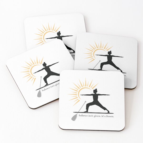 Item preview, Balance Isn’t Given – Paddleboard Warrior Sticker designed and sold by bobparduephoto.
