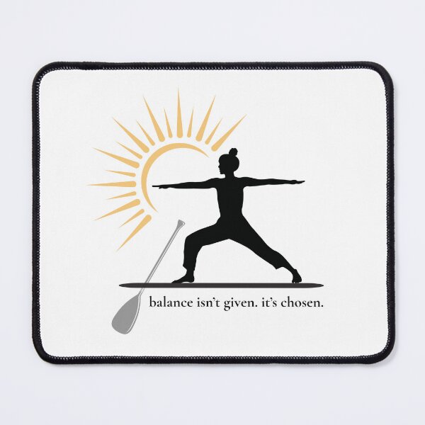 Item preview, Balance Isn’t Given – Paddleboard Warrior Sticker designed and sold by bobparduephoto.