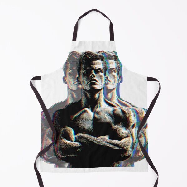 Item preview, Stylized Male Portrait – Artistic 3D Glitch Effect designed and sold by LoomisDreams.