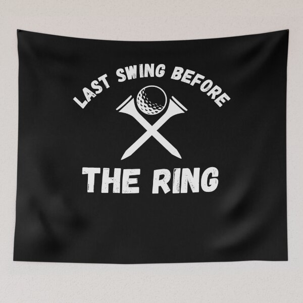 Item preview, Last swing before the ring golfing bachelor party golf ball designed and sold by snowry.
