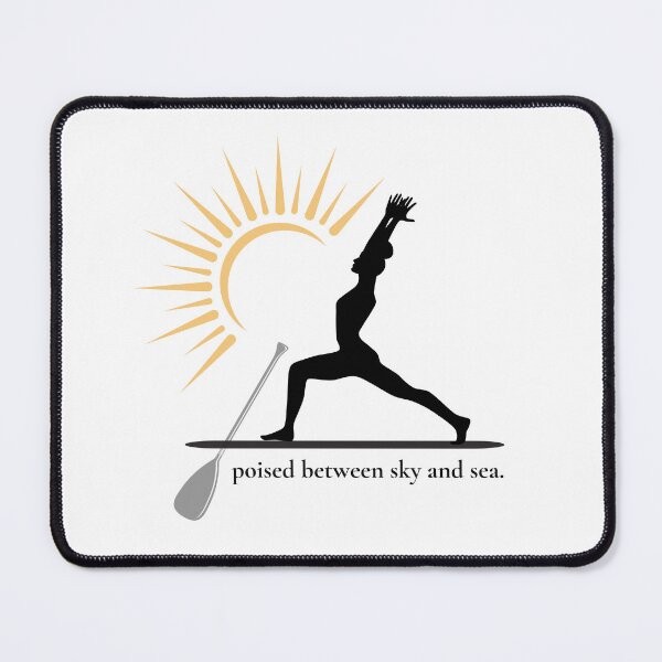 Item preview, Poised Between Sky and Sea – SUP Yoga Sticker designed and sold by bobparduephoto.