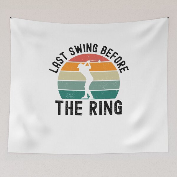 Item preview, Last swing before the ring golf bachelor party golf retro designed and sold by snowry.