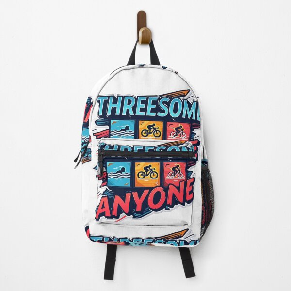 Item preview, Threesome Anyone ? – Funny Triathlon Swim Bike Run Pun for Athletes designed and sold by Triathlongram.