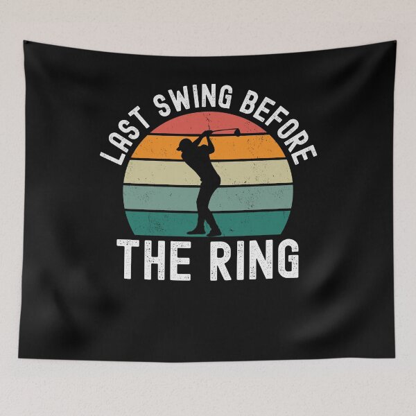 Item preview, Last swing before the ring golfing bachelor party golf retro designed and sold by snowry.