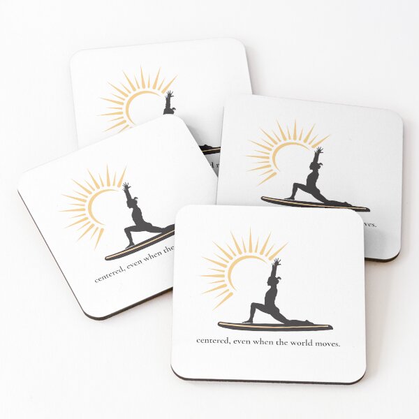 Item preview, Centered When the World Moves – Paddleboard Sticker designed and sold by bobparduephoto.