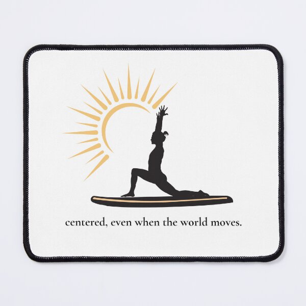 Item preview, Centered When the World Moves – Paddleboard Sticker designed and sold by bobparduephoto.
