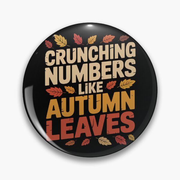 Item preview, Crunching Numbers Like Autumn Leaves designed and sold by theartfulaspie.