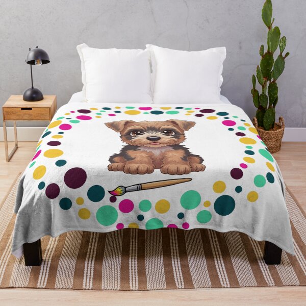 Item preview, Celebrate Dot Day with My Wicklow terrier – Colorful Dog Art designed and sold by The Real Life Symphony.