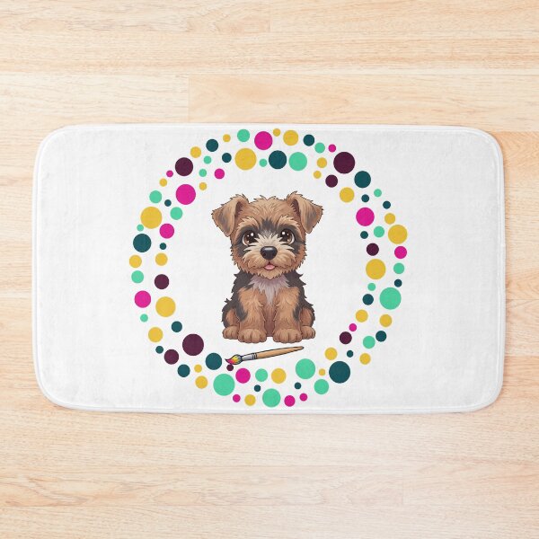 Item preview, Celebrate Dot Day with My Wicklow terrier – Colorful Dog Art designed and sold by The Real Life Symphony.