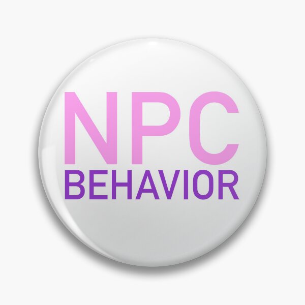 Item preview, NPC Behavior, Pink and Violet designed and sold by Memes N Lore .