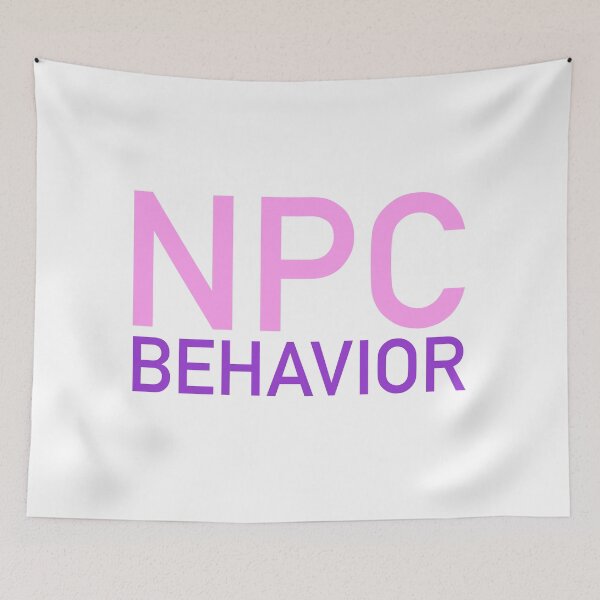 Item preview, NPC Behavior, Pink and Violet designed and sold by Memes N Lore .