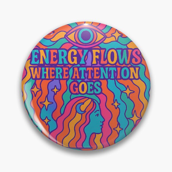 Item preview, psychedelic energy flows where attention goes  designed and sold by Squish The Bug .