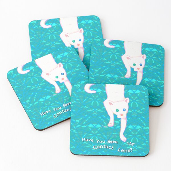Item preview, Turquoise Have You Seen My Contact Lense Cat designed and sold by IvaRenee.