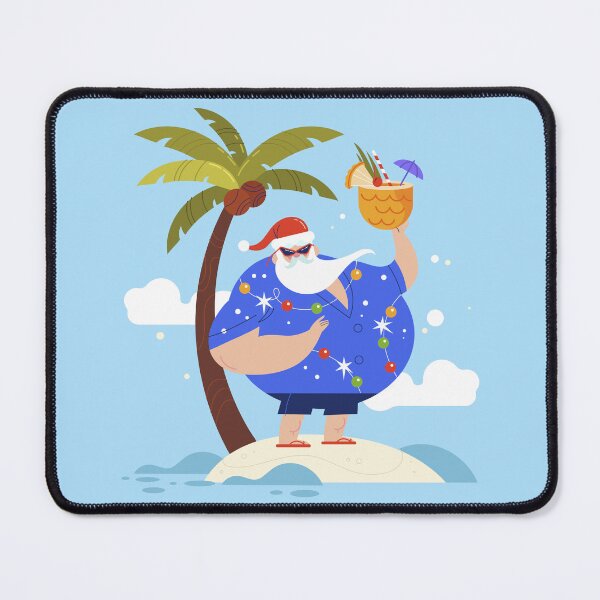 Item preview, tropical beach summer christmas vacation santa designed and sold by Gossip Rag.