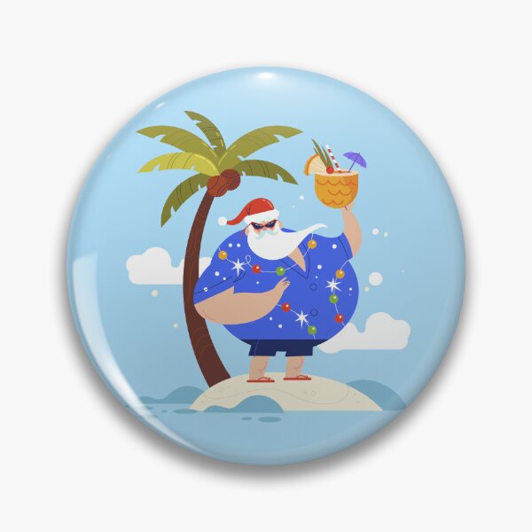 Item preview, tropical beach summer christmas vacation santa designed and sold by Gossip Rag.