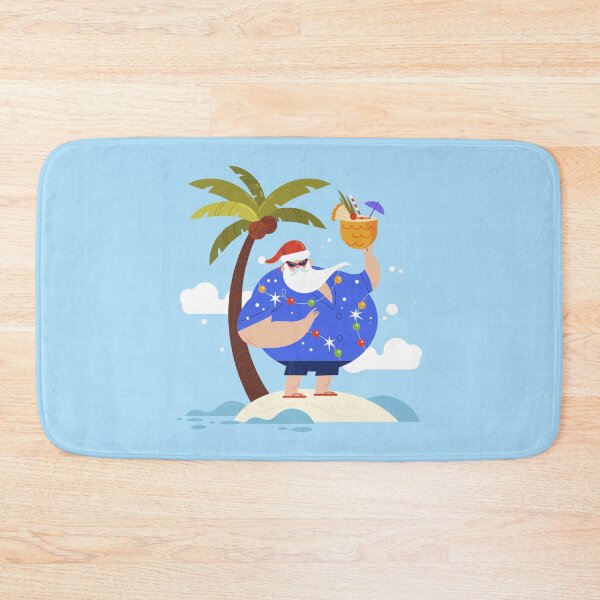 Item preview, tropical beach summer christmas vacation santa designed and sold by Gossip Rag.