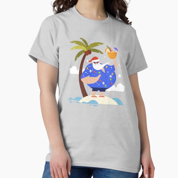 Item preview, tropical beach summer christmas vacation santa designed and sold by Gossip Rag.