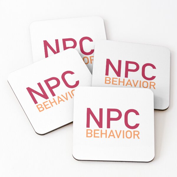 Item preview, NPC Behavior, Red and Orange designed and sold by Memes N Lore .