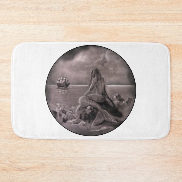 Item preview, Mermaid on Shore designed and sold by A Little Off Kilter Fine Art Apparel .