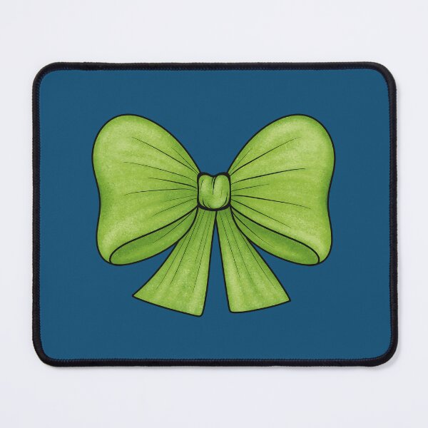 Item preview, Green bow on a dark blue background designed and sold by Cherevan.