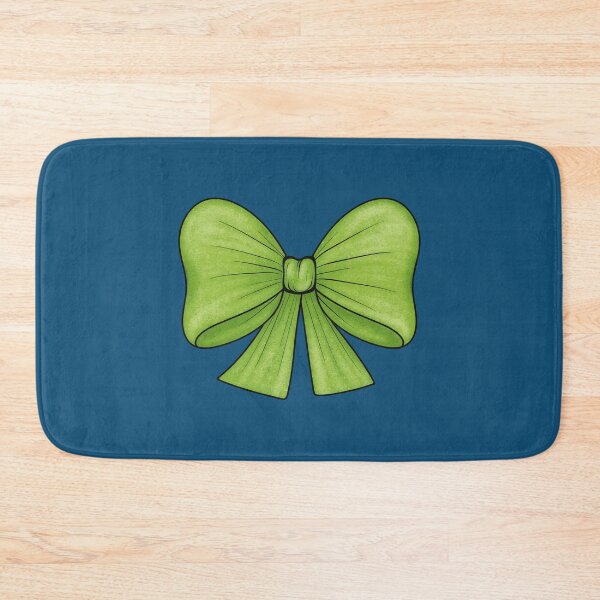 Item preview, Green bow on a dark blue background designed and sold by Cherevan.