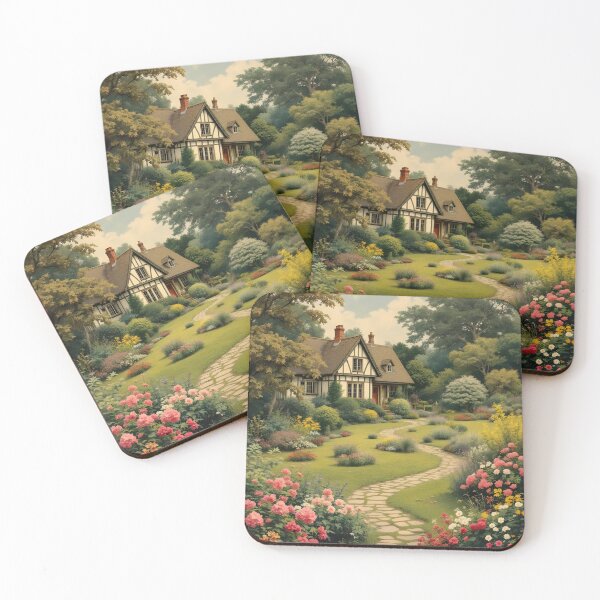 Item preview, Enchanted English Cottage and Magic Flowers designed and sold by SoniaSarkali.