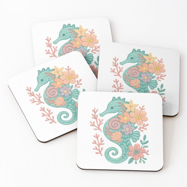 Item preview, AN EMBROIDERY DESIGN OF A SEAHORSE designed and sold by KISHNAY-FASHION.