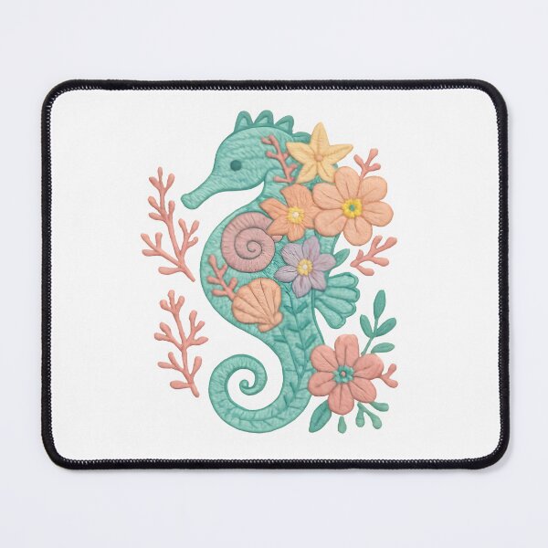 Item preview, AN EMBROIDERY DESIGN OF A SEAHORSE designed and sold by KISHNAY-FASHION.