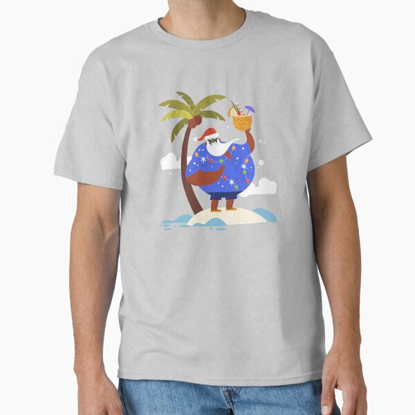 Item preview, tropical beach summer christmas vacation black santa designed and sold by Gossip Rag.