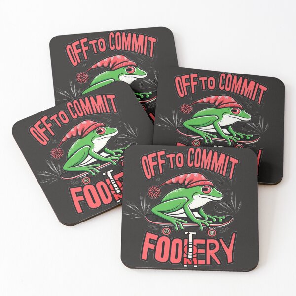 Item preview, OFF TO COMMIT FOOLERY fun art vector  designed and sold by  Mudikeys.