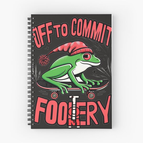 Item preview, OFF TO COMMIT FOOLERY fun art vector  designed and sold by  Mudikeys.