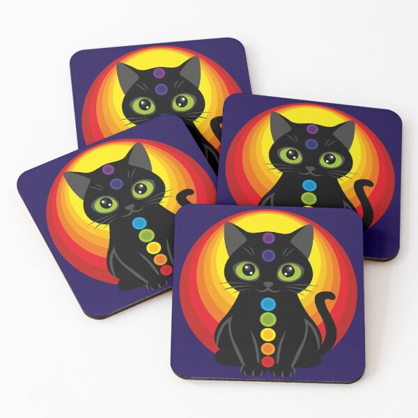 Item preview, Chakra Cat - Spiritual Energy in Balance designed and sold by fishdesigns.