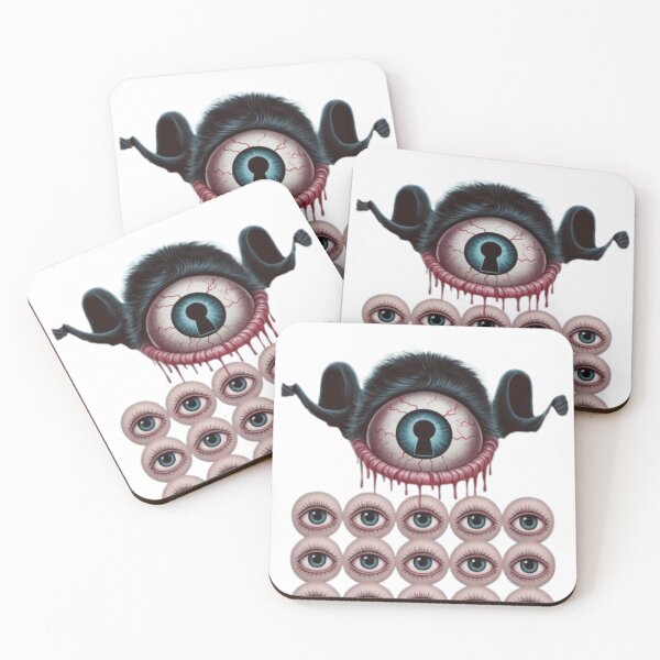Item preview, Calendar grid for October → each date is a small eye designed and sold by Fruzbt.