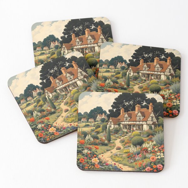 Item preview, Enchanted English Cottage and Magic Flowers designed and sold by SoniaSarkali.
