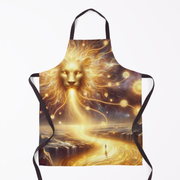 Item preview, A Celestial Lion Creating a River of Gold designed and sold by The Cosmic Nexus.