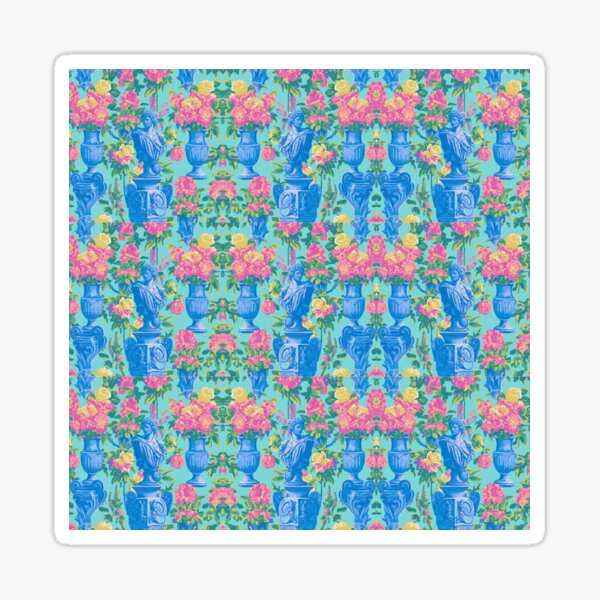 Aperçu de l'œuvre Paradiso | Floral bleu créée et vendue par Morning Muse Designs Co..