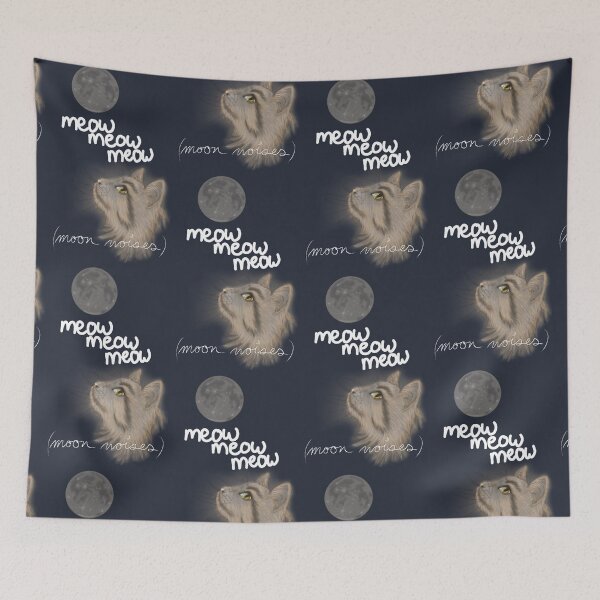 Item preview, Mewing at the Moon designed and sold by sweetcircuit.