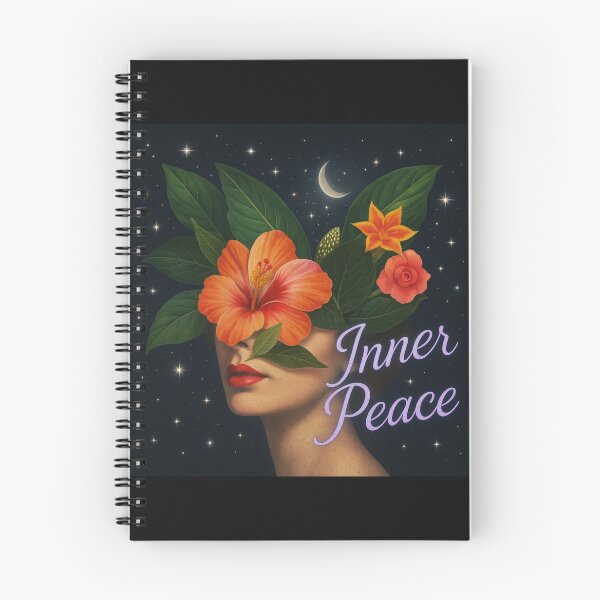Item preview, Inner Peace – Celestial Botanical Portrait for Dreamy Souls designed and sold by AATGShop.