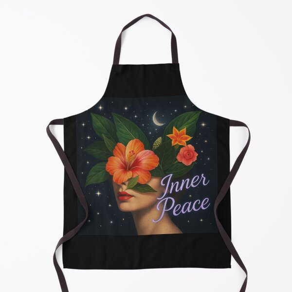 Item preview, Inner Peace – Celestial Botanical Portrait for Dreamy Souls designed and sold by AATGShop.
