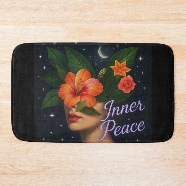Item preview, Inner Peace – Celestial Botanical Portrait for Dreamy Souls designed and sold by AATGShop.
