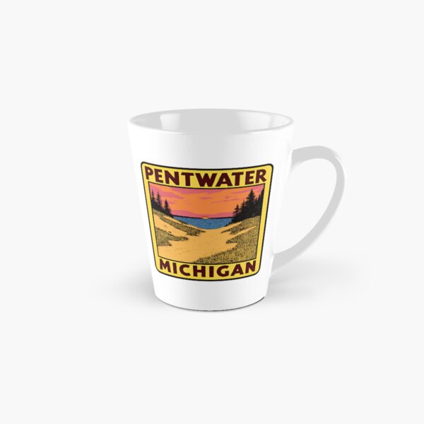 Item preview, Pentwater Michigan Vintage Travel Decal designed and sold by TheOldMitten.