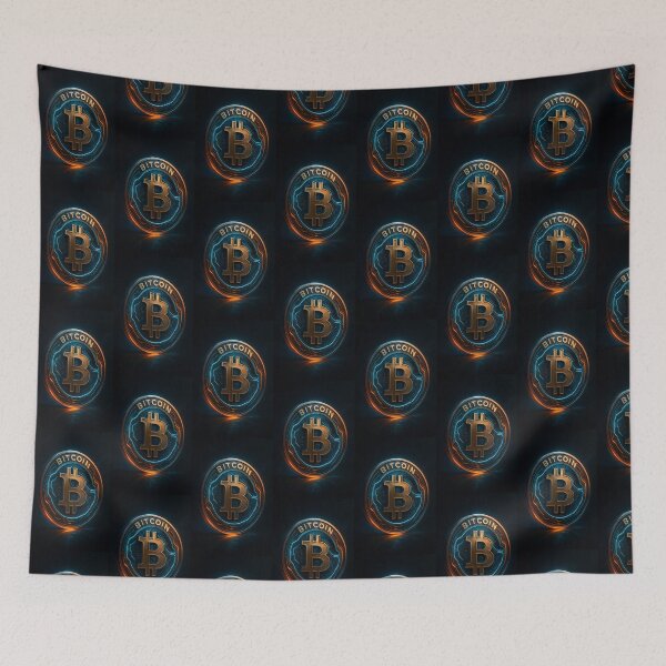 Item preview, Futuristic Bitcoin logo designed and sold by TruthoverTrends.