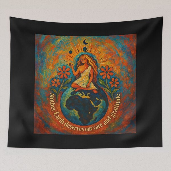 Item preview, Mother Earth Deserves Our Gratitude – Spiritual Art - Eco Sustainability  designed and sold by AATGShop.