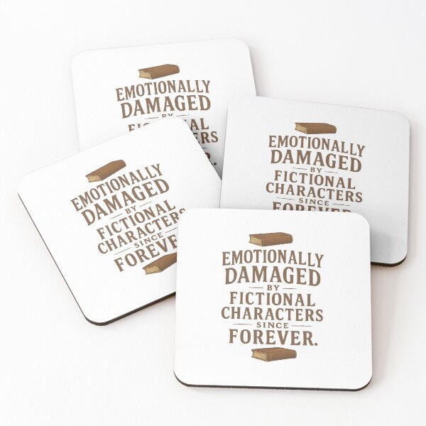Item preview, Emotionally Damaged by Fictional Characters – Book Lover Shirt designed and sold by Building60media.