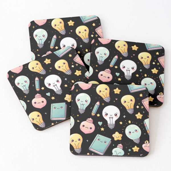 Item preview, Kawaii Bright Ideas Pattern designed and sold by Cuteartistbe.